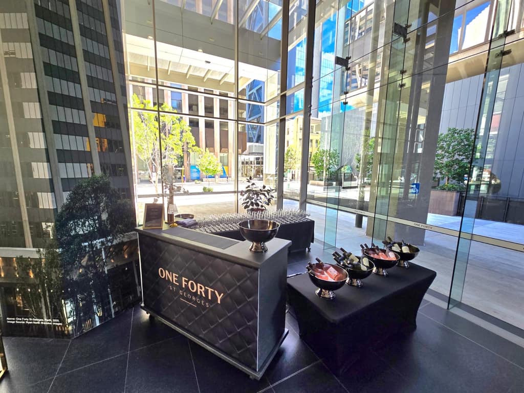 Professionally styled event setup showing full-service delivery