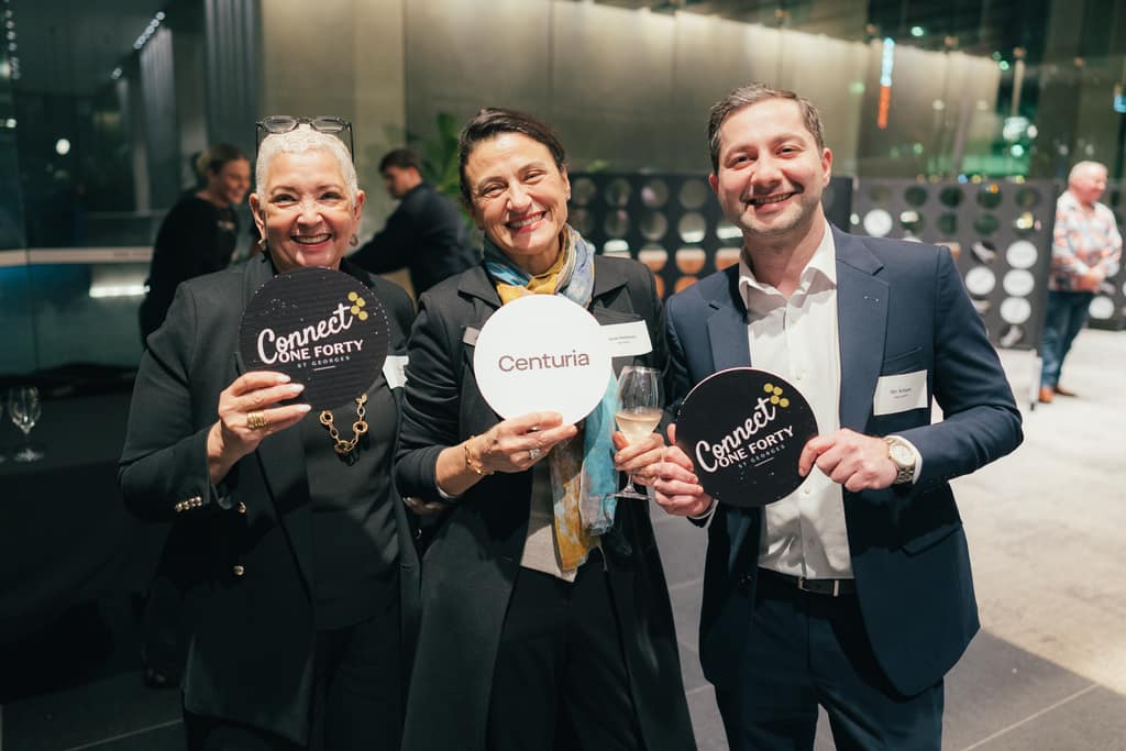 Guests networking at a professionally styled corporate event