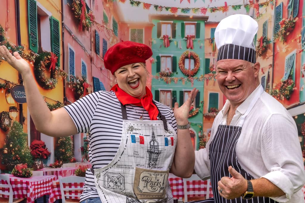 Premium canapés, grazing stations, and curated beverages supporting family engagement and dwell time